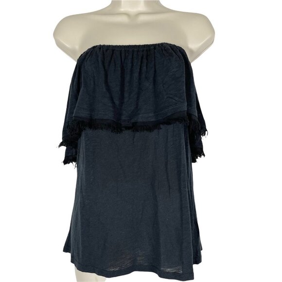 Splendid Black Top Blouse Off the Shoulder Small - Picture 6 of 12